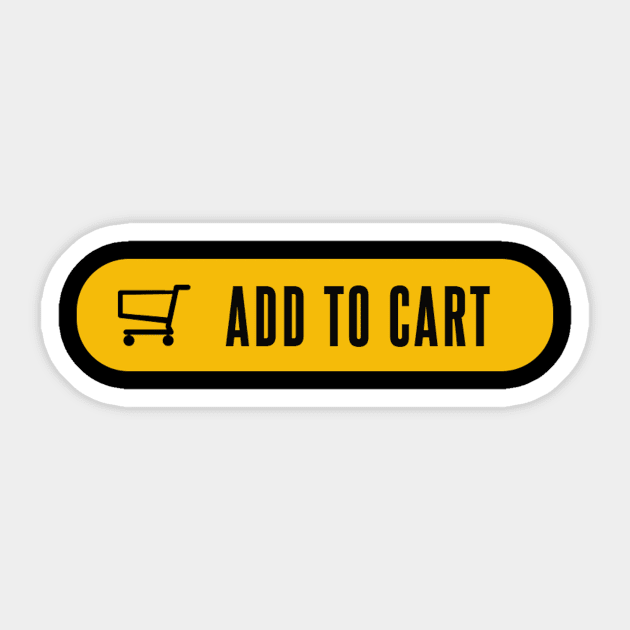 Add to Cart Sticker by Bododobird